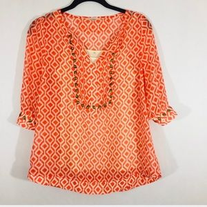 Stitch fix 41 Hawthorn geometric sheer top